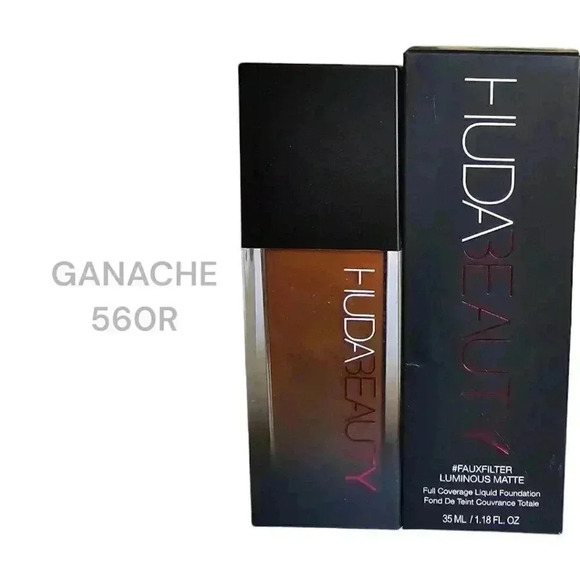 Huda Beauty #Fauxfilter Luminous Matte Foundation GANACHE 560R - Picture 1 of 1